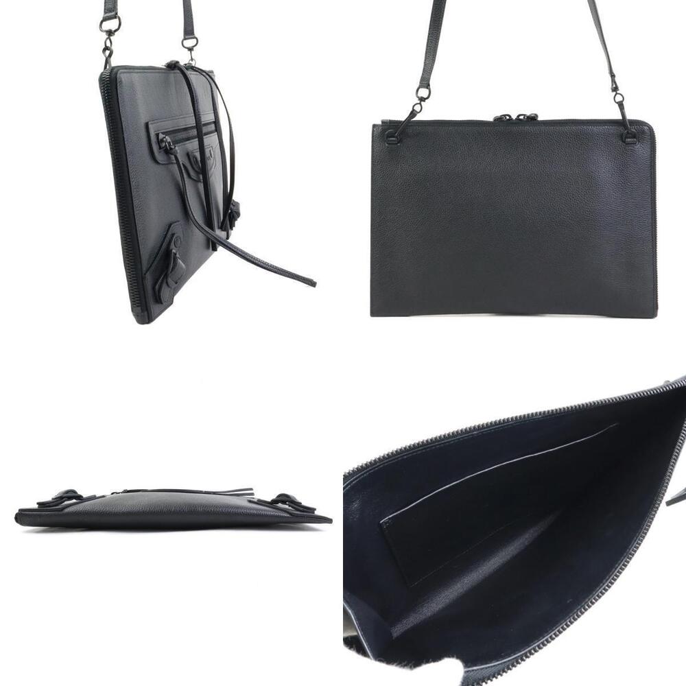 Balenciaga Leather Black Bag Neo Shoulder Black